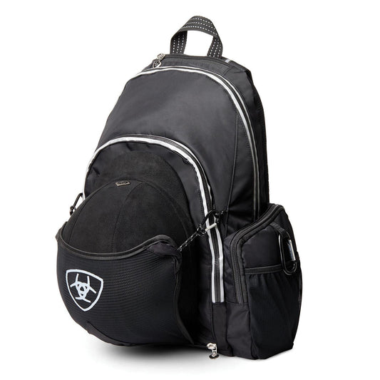 Ariat Ring Riding Backpack – Equestrian Backpack with Helmet Sling, Spur Ring & Crop Holder