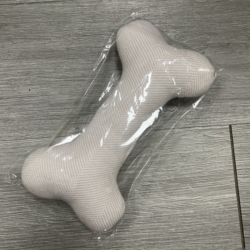 Cotton Velvet Dog Toy Bone Biting Molar Rod