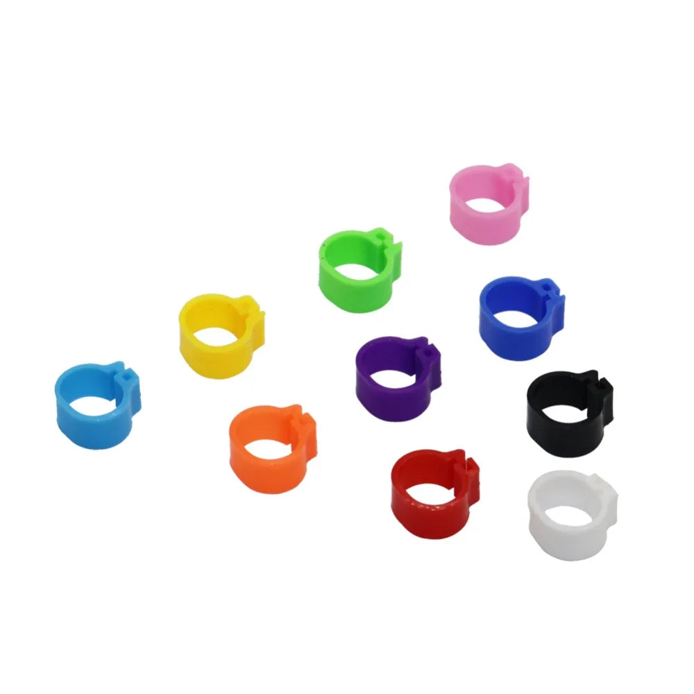 100 Pcs Pigeons Rings 8Mm Bayonet Identification Ring Opening Pigeon Ring Color Pigeon Foot Ring Pigeon Supplies Bird Appliances