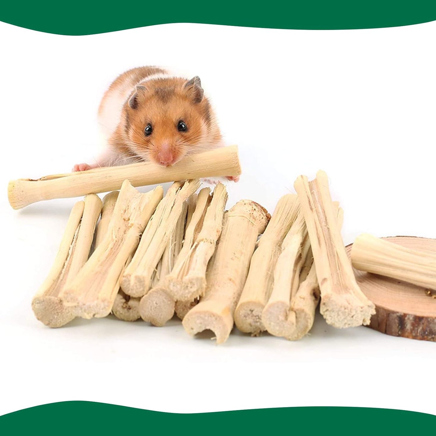 300G Pet Snacks, Bamboo Chews for Rabbits, Rabbit Bamboo Chew Sticks | 3.94 in Bamboo Sticks for Rabbits, Sweet Bamboo for Chewing, Rabbit Chew Toys, Squirrels, Guinea Pigs, Chinchillas, Hamsters
