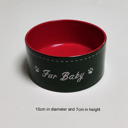 Tail Single Medium Anti-tip Neck Guard Cute Dog Bowl