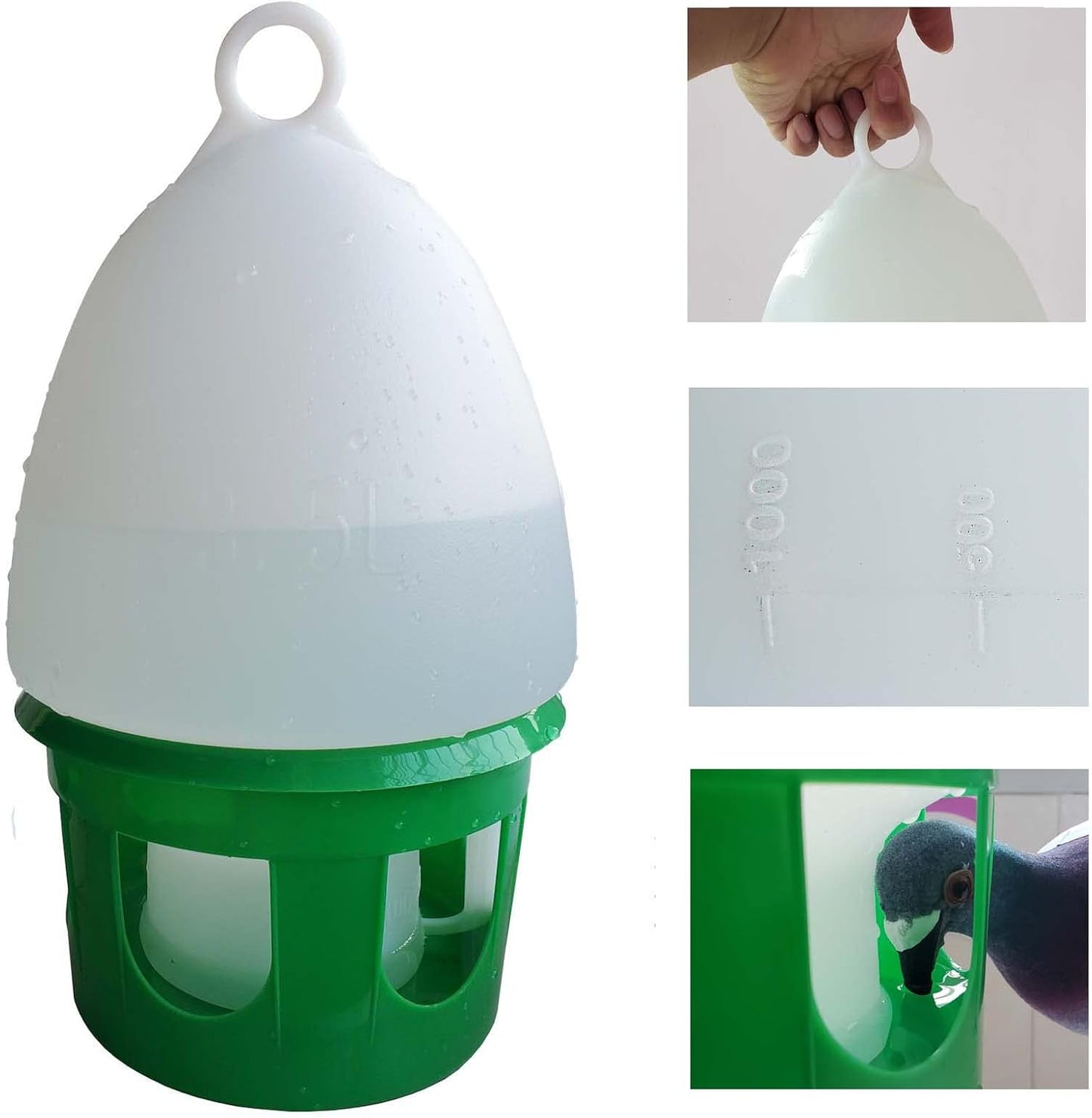 SRRPS PIGEON, Pigeon Water Dispenser Drinker Bird Water Drinker 1.5L Automatic Feeders Water Dispenser Dove Drinker
