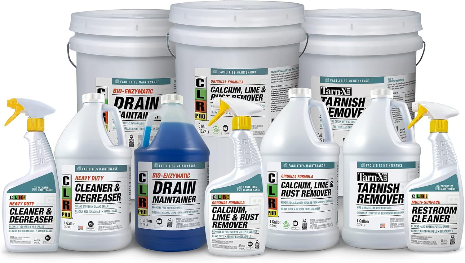 PRO Calcium, Lime and Rust Remover, 1 Gallon Bottle (Pack of 2)