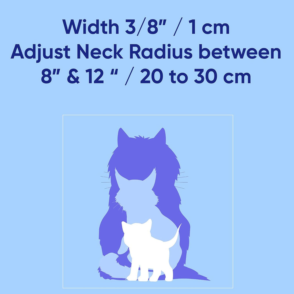 Reflective Teal Cat Collar with Safety Buckle and Removable Bell for Kitten and Cats