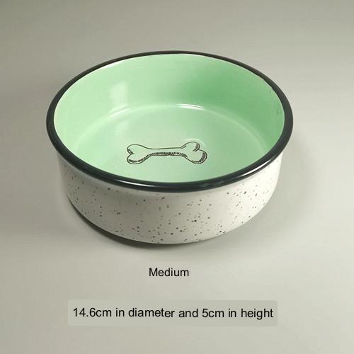Tail Single Medium Anti-tip Neck Guard Cute Dog Bowl
