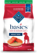 Basics Salmon Adult Grain-Free Dry Dog Food, 22 Lb | Skin & Stomach Care, Real Salmon #1 Ingredient, Limited Ingredient Diet, Antioxidant-Rich Lifesource Bits, Skin & Coat Health