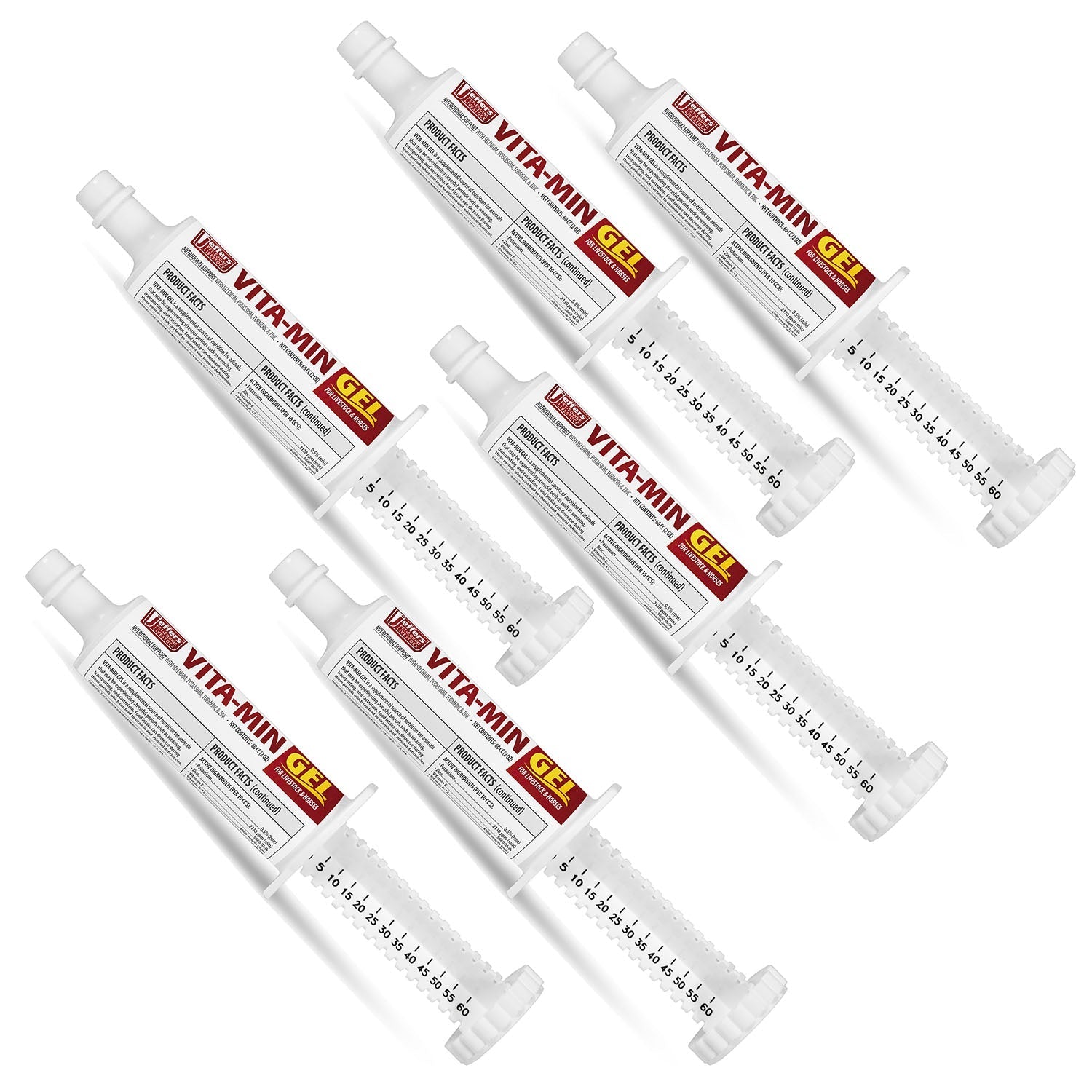 Jeffers Vita-Min Gel with Vit E & B12 for Cattle, Horses, Sheep, Goats & Swine