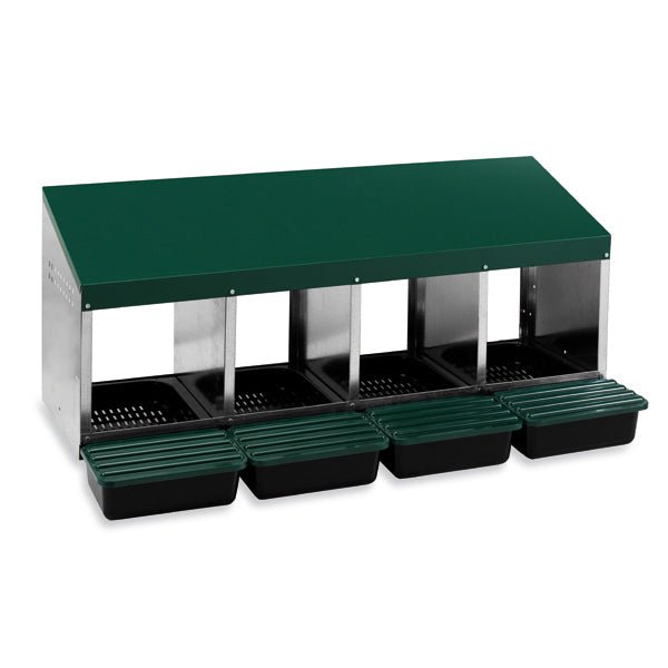 Multi-Compartment Poultry Laying Nesting Boxes with Easy-Clean Plastic Floors