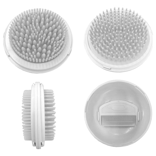 Pet Life ® 'Bravel' 3-in-1 Travel Pocketed Dual Grooming Brush and Pet Comb