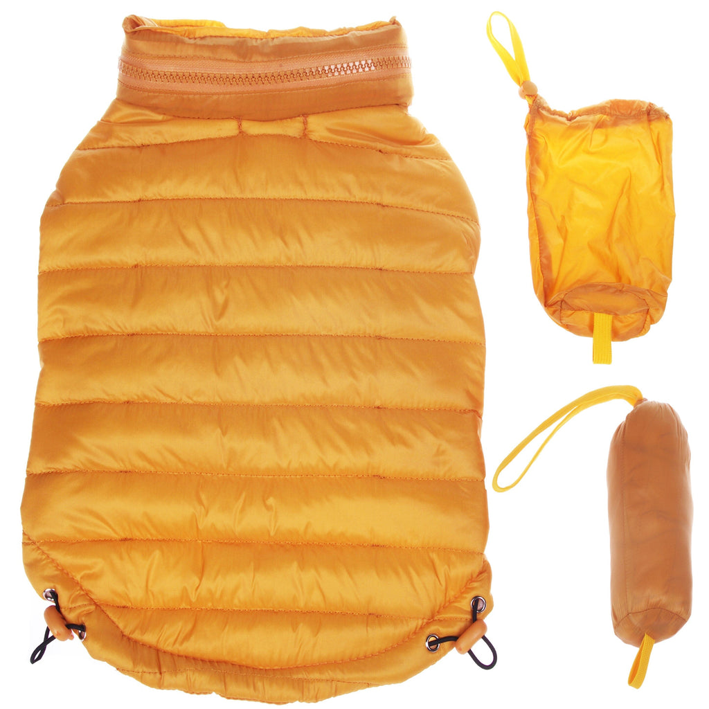 Pet Life ® Lightweight Adjustable and Collapsible 'Sporty Avalanche' Dog Coat w/ Pop-out Zippered Hood