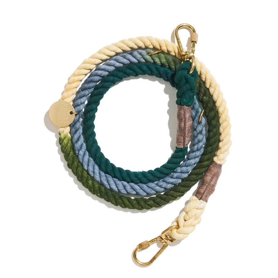 Found My Animal The Catskill Ombre Cotton Rope Dog Leash Large